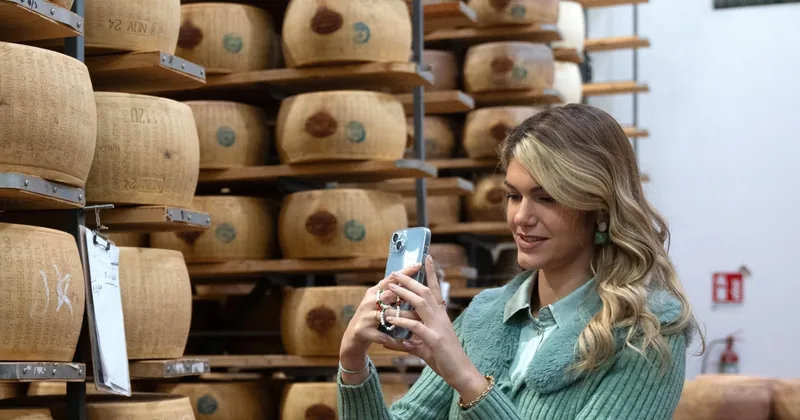 Au départ de Bologne : visites de fromageries et dégustations de parmesan et jambon de Parme